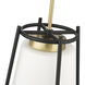Milroe 1 Light 14 inch Vintage Brass Indoor Pendant Ceiling Light